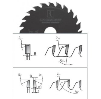 BLACKSMITH Подрезная коническая дисковая пила для форматно-раскроечного станка