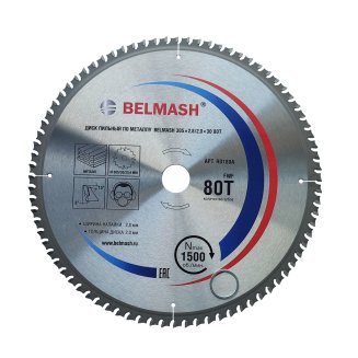Диск пильный по металлу BELMASH 305x2,8/2,0x30 80T