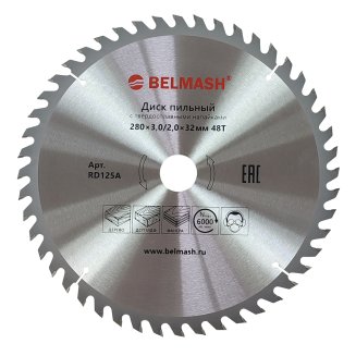 Диск пильный BELMASH 280х3,0/2,0х32ММ 48Т