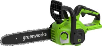 Цепная пила аккумуляторная Greenworks G24CS25, 24V, 25см, c 1хАКБ 8Ач и ЗУ (2007707UH)