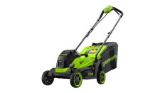Газонокосилка аккумуляторная Greenworks GD24LM331, 24V, 33 см, бесщеточная, c 1хАКБ 2Ач (2520607UA)