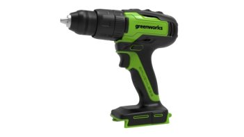 Дрель-шуруповерт ударная акк. Greenworks GD24DD60, 24V, б/щет,0-450/0-1700 об/мин, 30/60Нм, без АКБ и ЗУ (3704107)