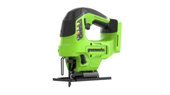 Лобзик акк. Greenworks GD24JS90, 24V, б/щет, 90 мм,0-3000/мин,4 ст.маятник,LED, без АКБ и ЗУ (3601707)
