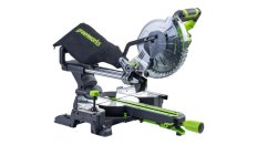 Торцовочная пила акк. Greenworks GD24MS216, 24V, б/щ, 4800 об/мин, 216x30мм,рез 65х310мм,c 1х5 АКБ Ач и ЗУ (1501707UG)