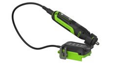Гравер акк. Greenworks G24RT, 24V, б/щет, 6500–35000 об/мин, цанги 2,4/3,2мм, оснастка 52 шт, без АКБ и ЗУ, сумка (3200807)