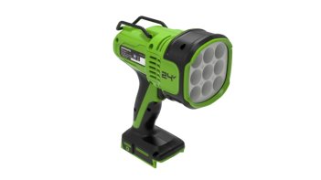LED-прожектор (поисковый фонарь) акк. Greenworks G24SL,24V, 3000 лм, дальность до 700 м, скоба, без АКБ и ЗУ (3401207)