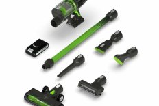 Пылесос вертикальный Greenworks GD24SV, 24V, 500 Вт, 20 кПа, 4 насадки, с 1хАКБ 4Ач и ЗУ (4701407UB)