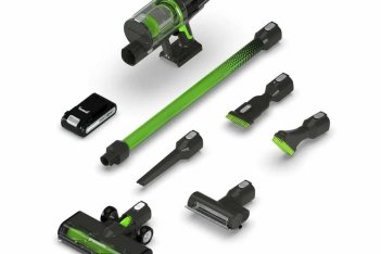 Пылесос вертикальный Greenworks GD24SV, 24V, 500 Вт, 20 кПа, 4 насадки, с 1хАКБ 4Ач и ЗУ (4701407UB)