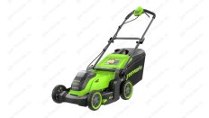 Газонокосилка аккумуляторная Greenworks GD40LM411, 40V, бесщеточная, 41 см, c 1хАКБ 4Ач и ЗУ (2521007UB)