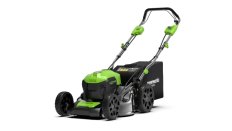 Газонокосилка аккумуляторная Greenworks GD40LM46SP, 40V, 46см, самоходная, бесщеточная, c 1хАКБ 8 Ач и ЗУ (2506807UH)