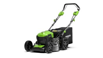 Газонокосилка аккумуляторная Greenworks GD40LM46SP, 40V, 46см, самоходная, бесщеточная, c 1хАКБ 8 Ач и ЗУ (2506807UH)