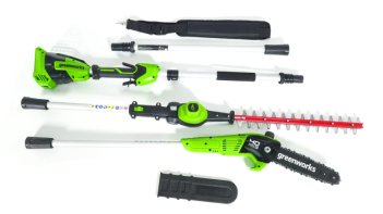 Высоторез-Кусторез аккумуляторный Greenworks G40PSH, 2 в 1, 40V, ,бесщеточный, без АКБ и ЗУ (1303907)