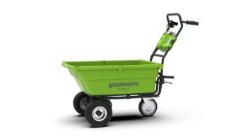 Садовая тележка самоходная Greenworks G40GC, 40V, 106 л, с 1хАКБ 4 Ач и ЗУ (7400007UB)
