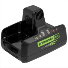 Быстрое зарядное устройство для двух аккумуляторов Greenworks G60DC10, 60V, 10А (2954407)