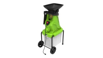 Измельчитель садовый электрический Greenworks GW-2800SD, 220 В, 2800 Вт с контейнером (2208007)