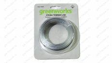 Круглая леска для триммера Greenworks, 2мм, 20м, (2926607)