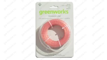 Витая леска для триммера Greenworks, 2,4мм, (2950207)