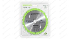 Диск пильный Greenworks 184x20 мм, 24T, по дереву (2943407)
