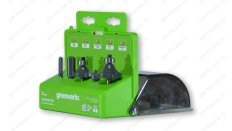 Набор фрез Greenworks с хвостовиком (1/4\") 6,35 мм (5 шт.) для кромочных фрезеров по дереву (2953207)