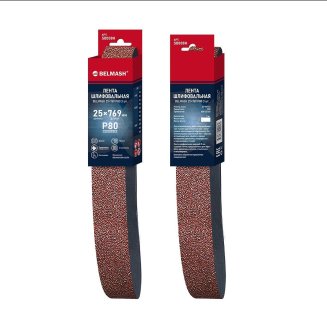 Лента шлифовальная BELMASH 25x769 Р80 3 шт.
