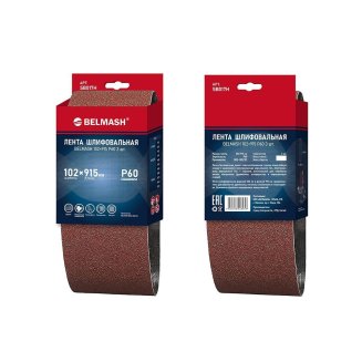 Лента шлифовальная BELMASH 102x915 Р60 3 шт.